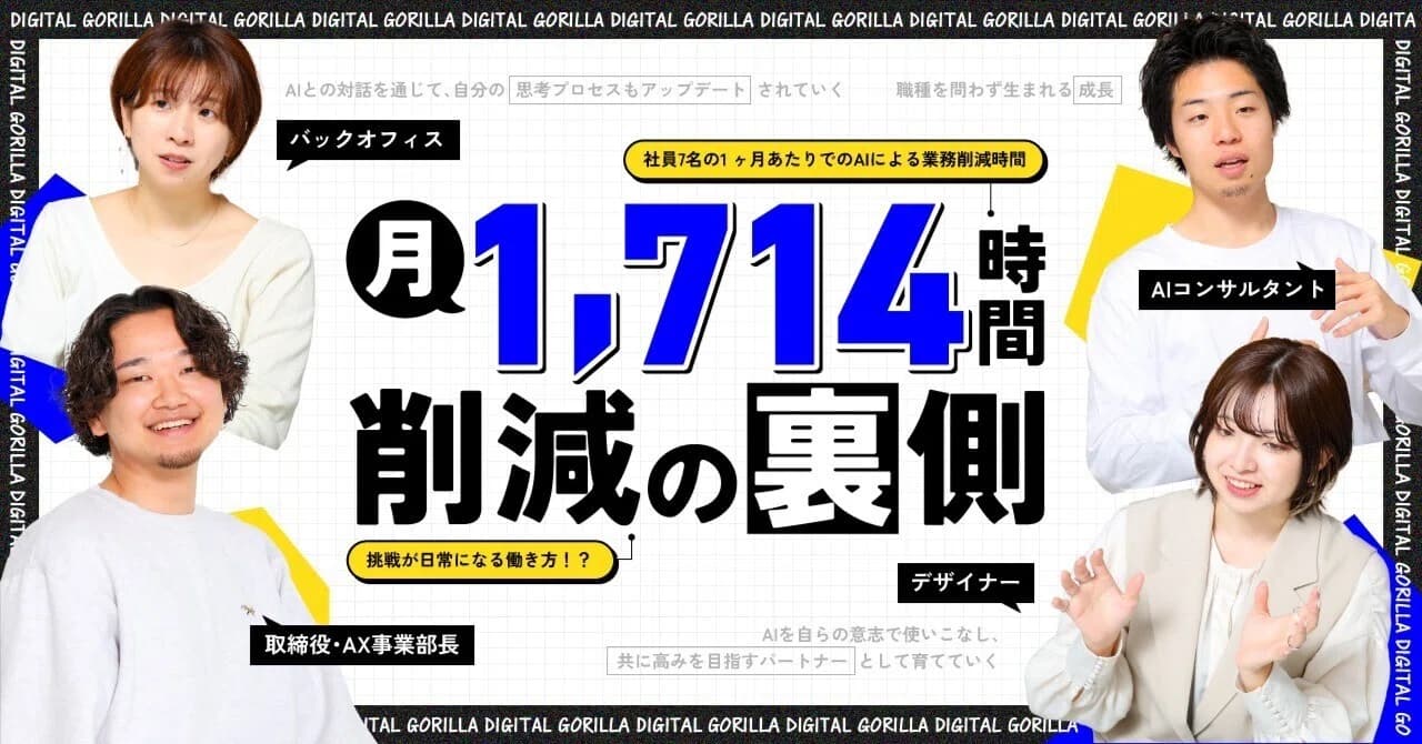 月1,714時間削減の裏側|7人全員が『挑戦が日常になる働き方』を手に入れた、東北発スタートアップの本気度